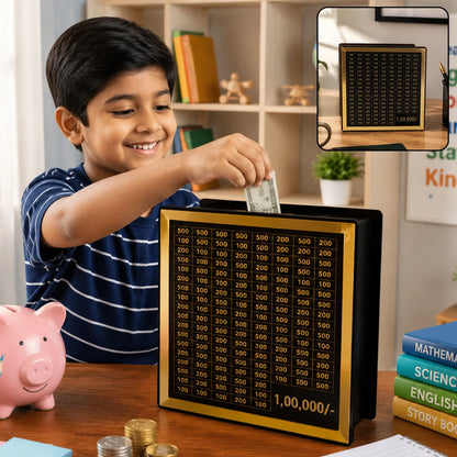 Wooden Money Saving Piggy Bank Box