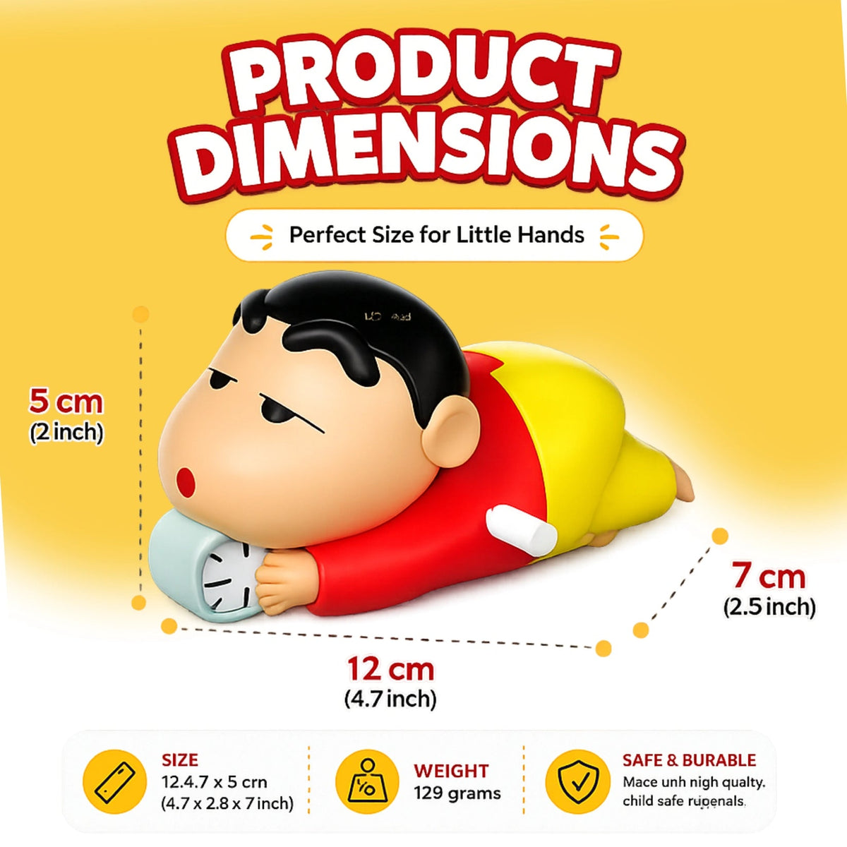 Crawling Shinchan Action Figure