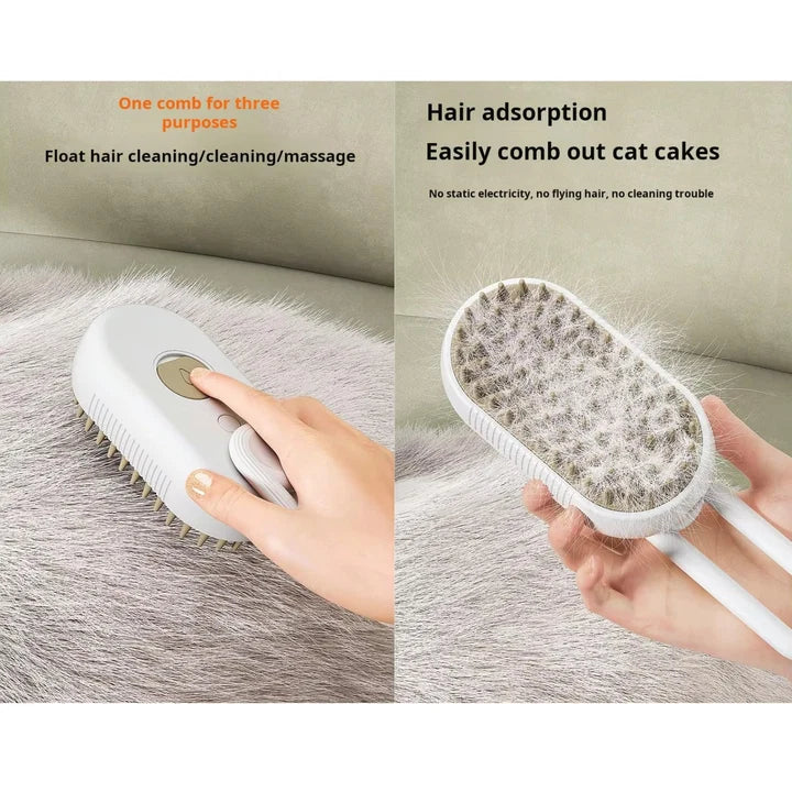Pets Empire 3-in-1 Pet Steam Brush for Dog & Cats
