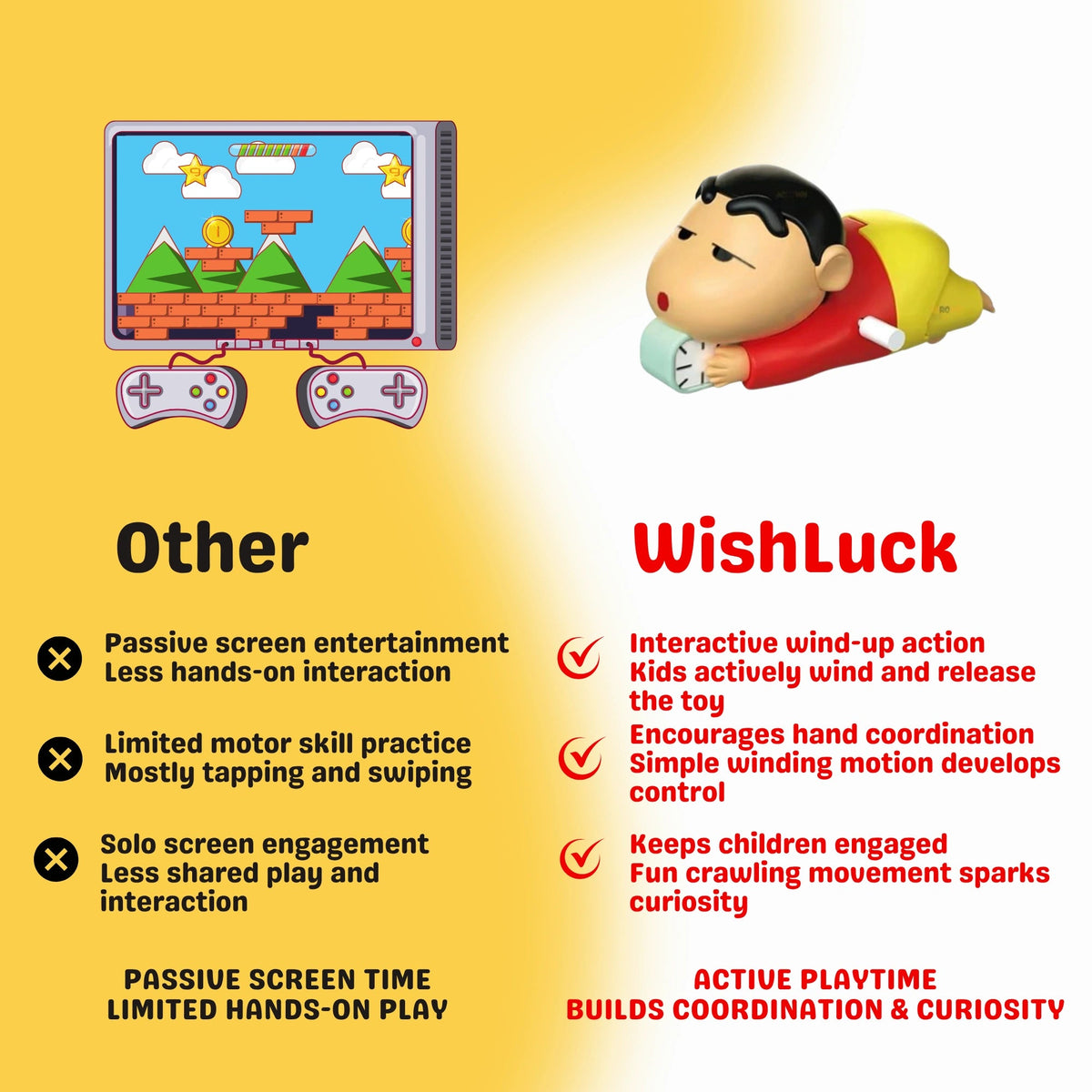 Crawling Shinchan Action Figure