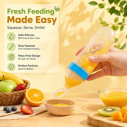 Food Dispensing Spoon Cereal Feeding Bottle
