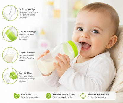 Food Dispensing Spoon Cereal Feeding Bottle