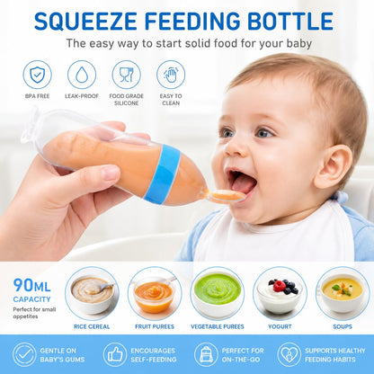 Food Dispensing Spoon Cereal Feeding Bottle